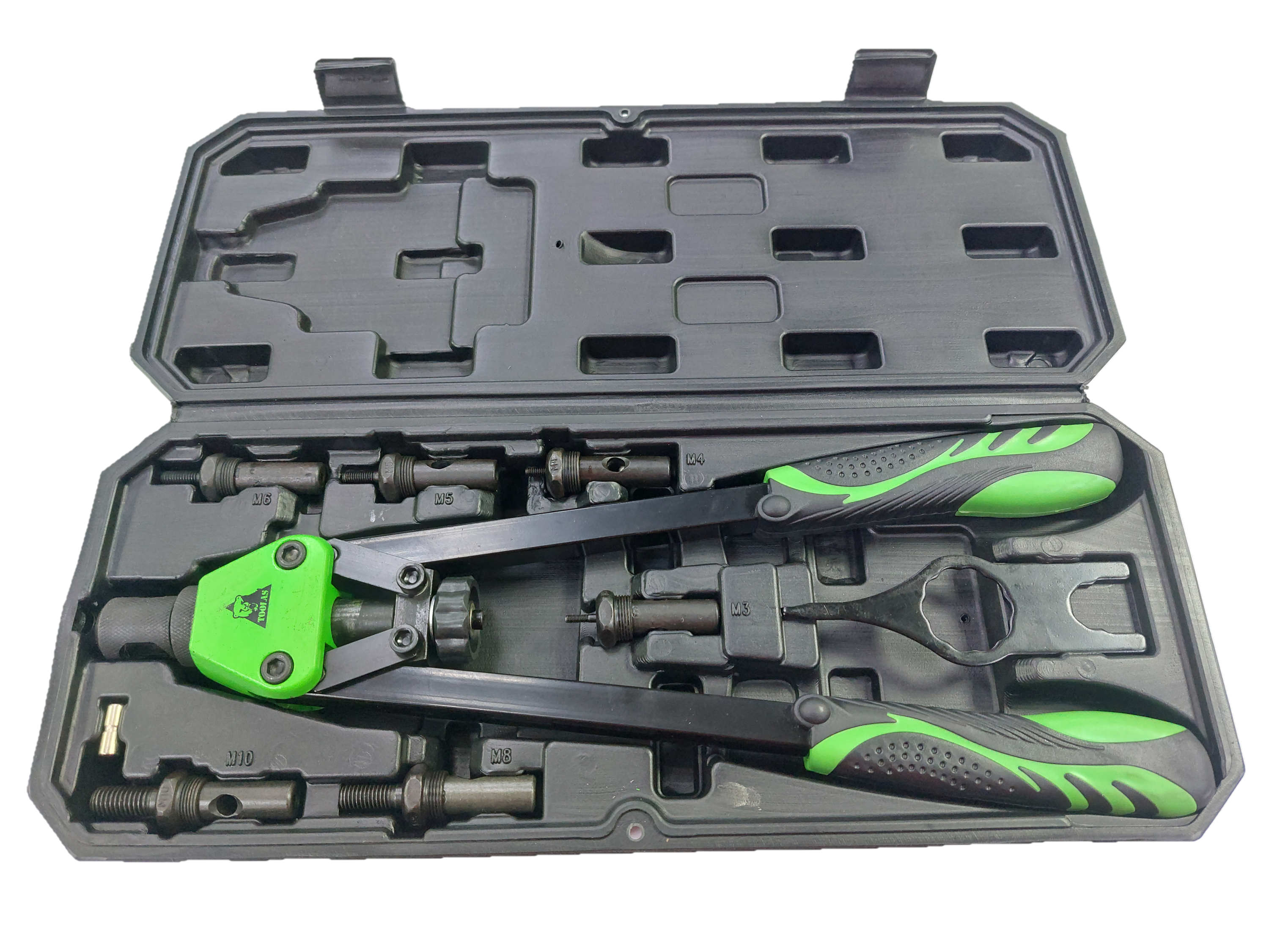 Заклепочник двуручный сил.  для резьб. (М3-М10)/Toolas Z-883(Зубр)