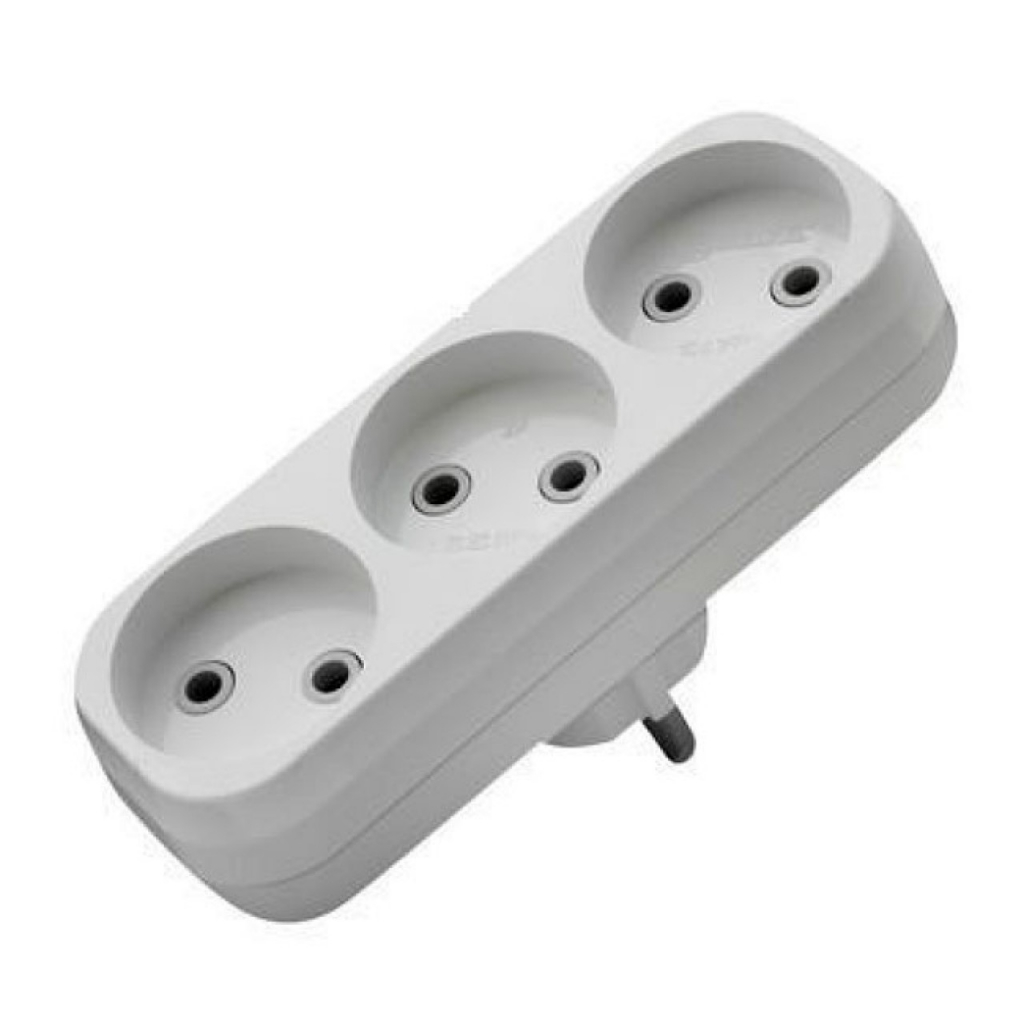 Разветвитель 3 - розет. (линейный, 6А)