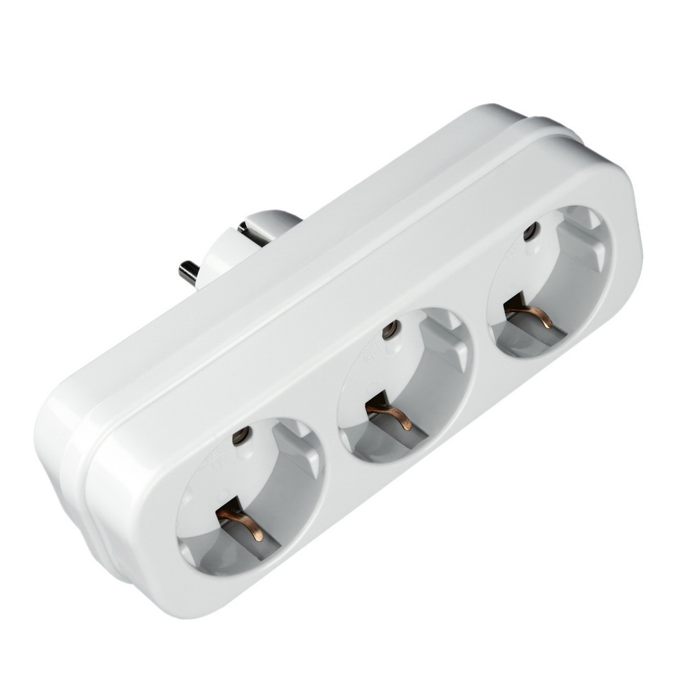 Разветвитель 3 - розет/заземл. (линейный, 16А)