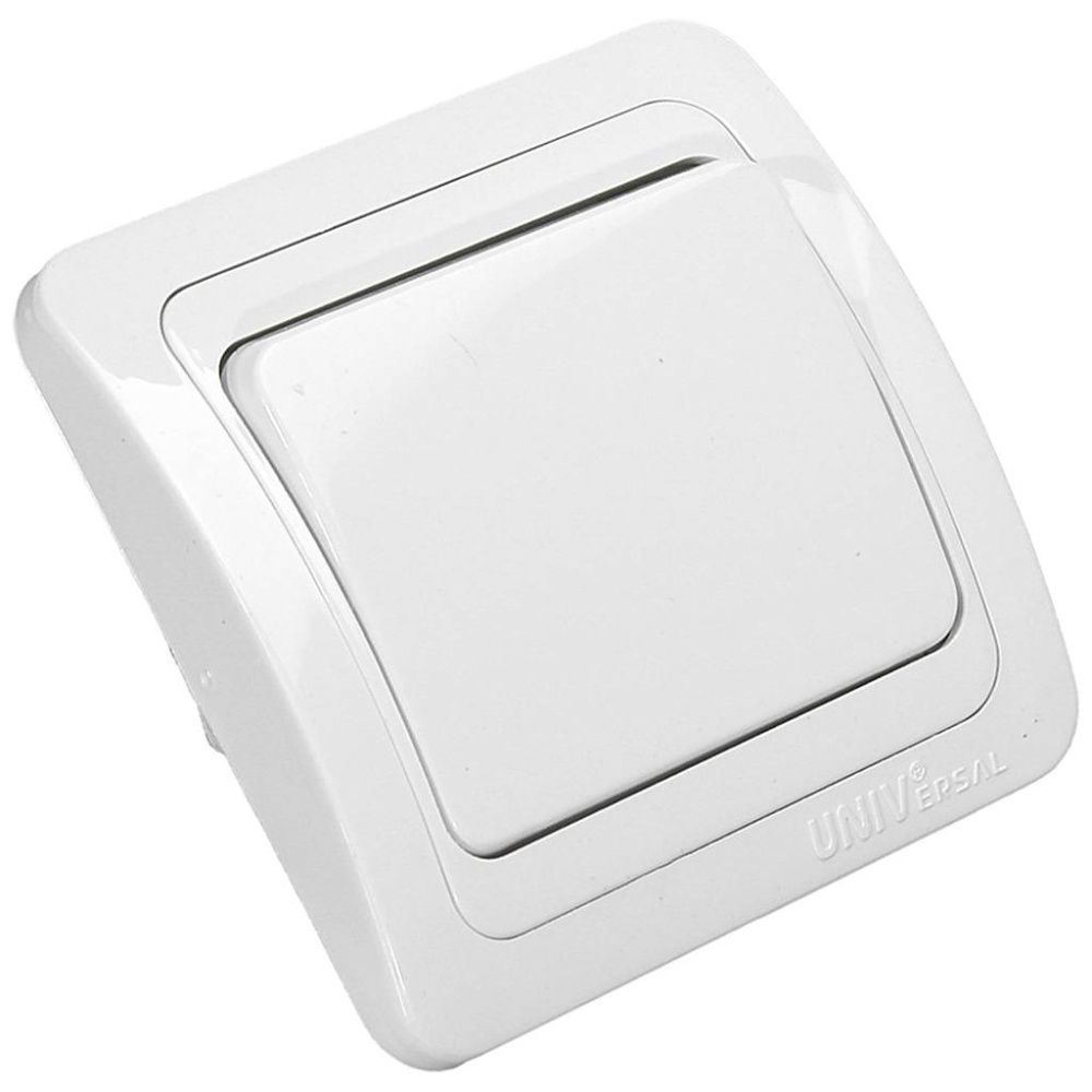 Выкл. скрытый 1-кл.. (Валери, белый) "