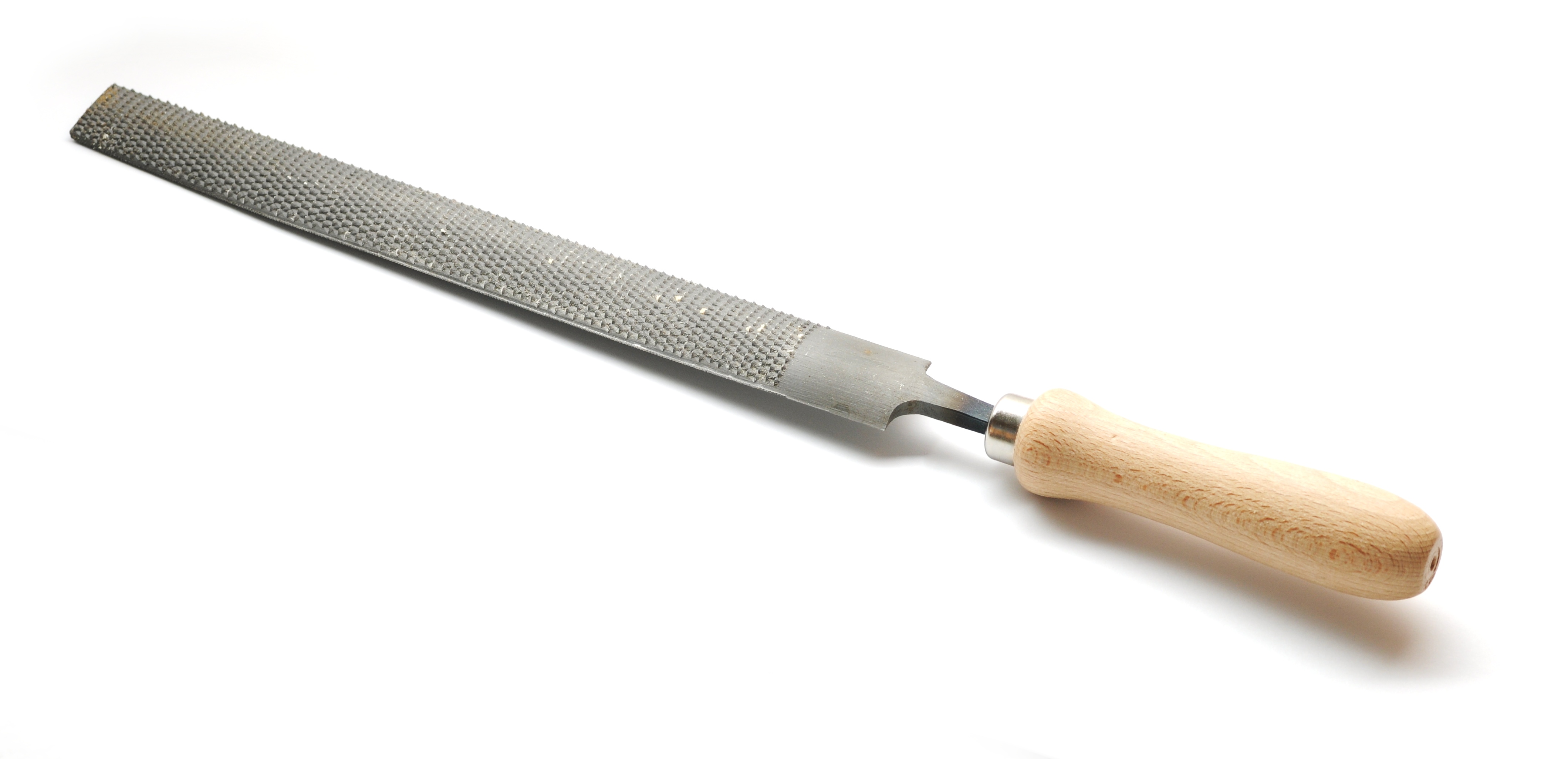 Рашпиль полукруглый с деревянной ручкой 200 мм.