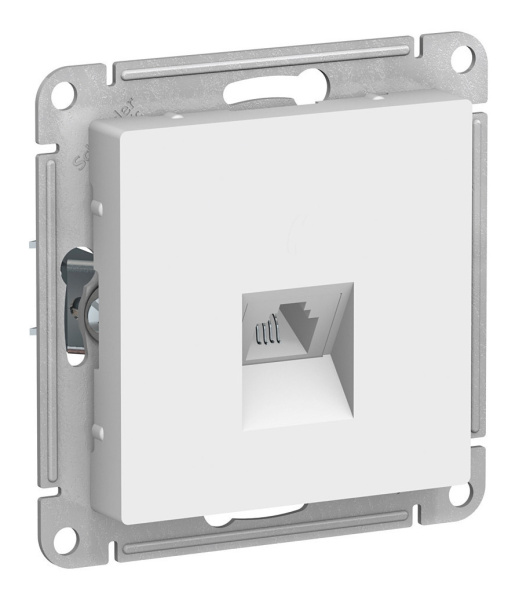 Розетка телефонная ATLASDESIGN  RJ11 (белая)