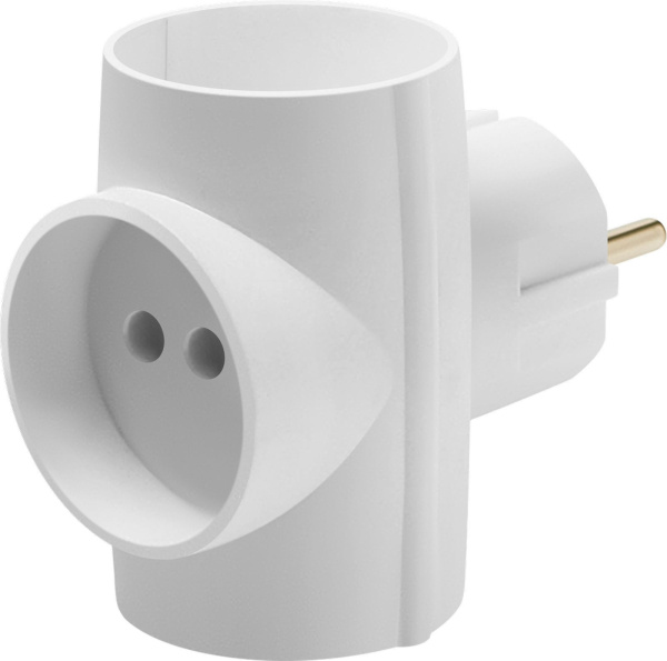 Разветвитель 3 - розет. (Т-образный, 6А)