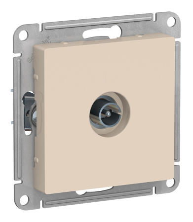 Розетка скрытая TV  ATLASDESIGN  (бежевая)