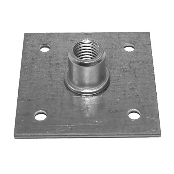 Пластина опорная обл. 60 х 60 (4 отв. М08) (50)