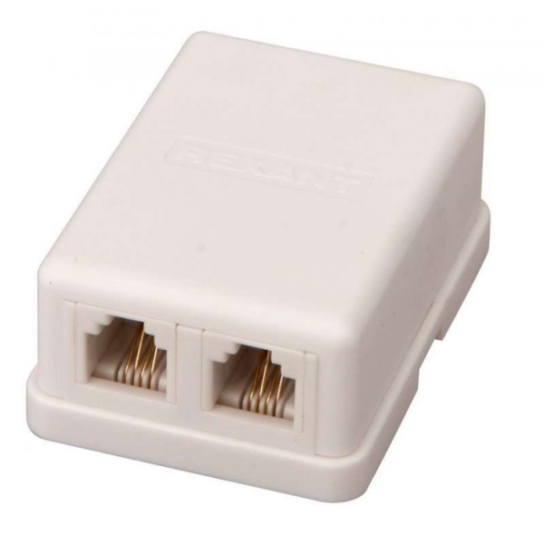 Телефонная розетка 2 гн. Евро