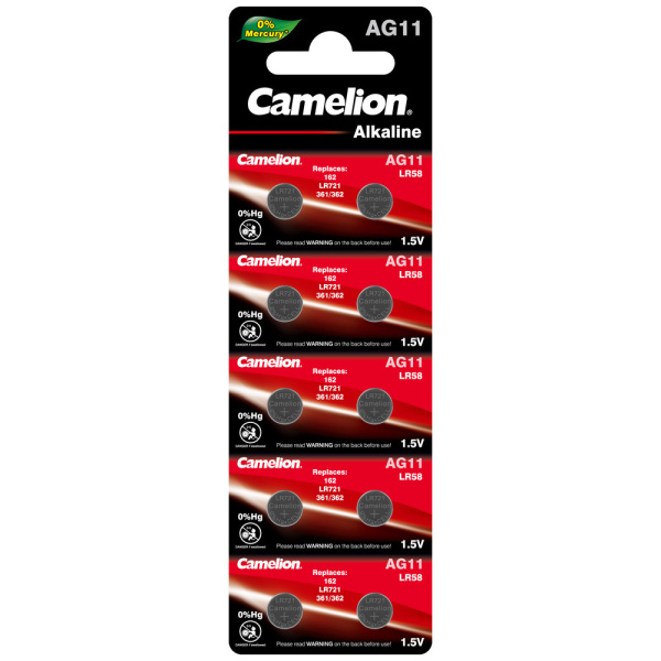 Эл. питания Camelion G11(362; LR721) (часовая)