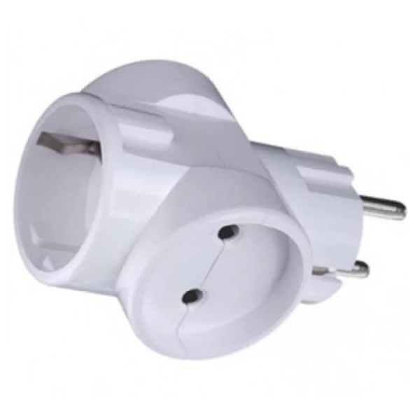 Разветвитель 3 - розет/заземл. (Т-образный, 16А)