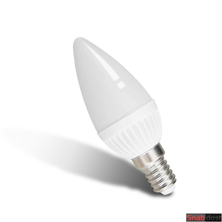 Лампа сд/матовая свеча E14 7W (3000 К, желтая)