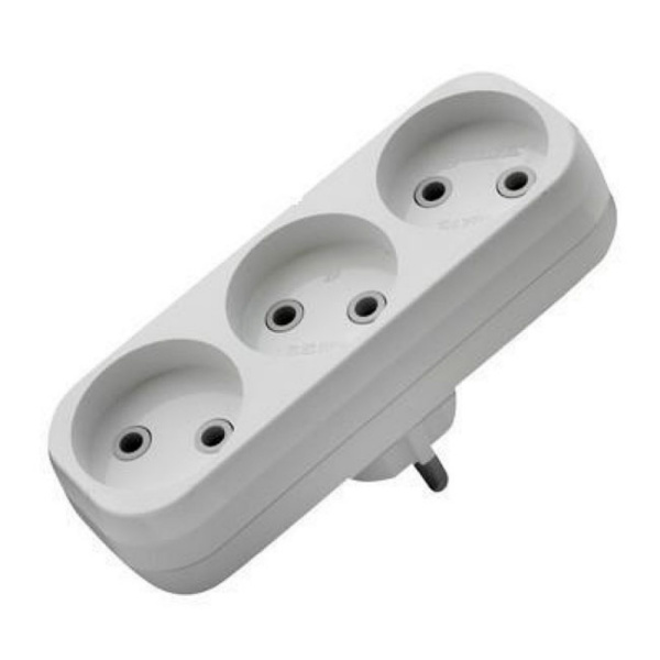 Разветвитель 3 - розет. (линейный, 6А)