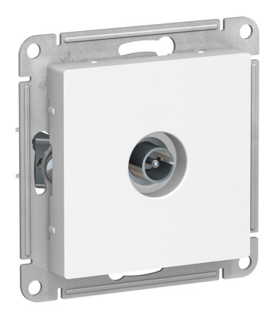 Розетка скрытая TV  ATLASDESIGN  (белая)