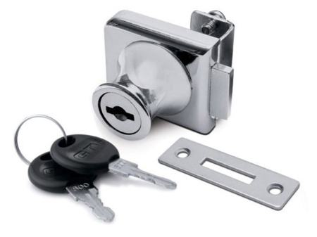 Замок мебельный для одной стеклянной двери*