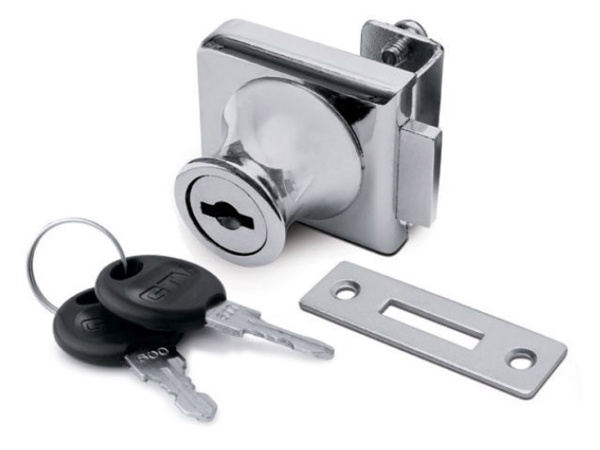 Замок мебельный для одной стеклянной двери*