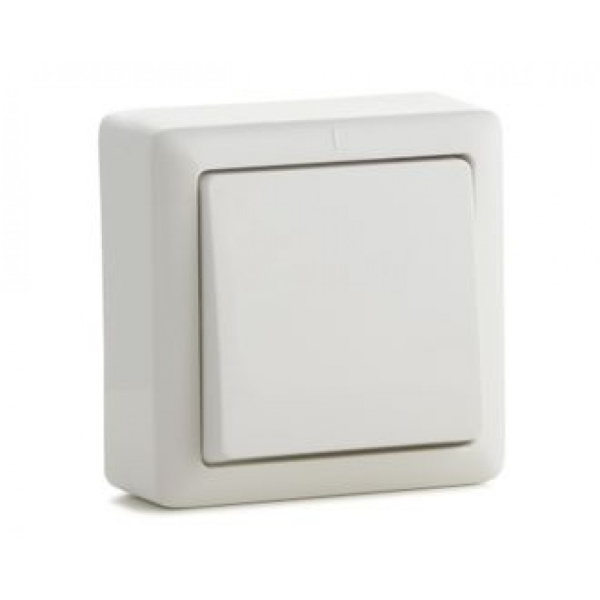 Выкл. наружный 1-кл. (Олимп, белый) "