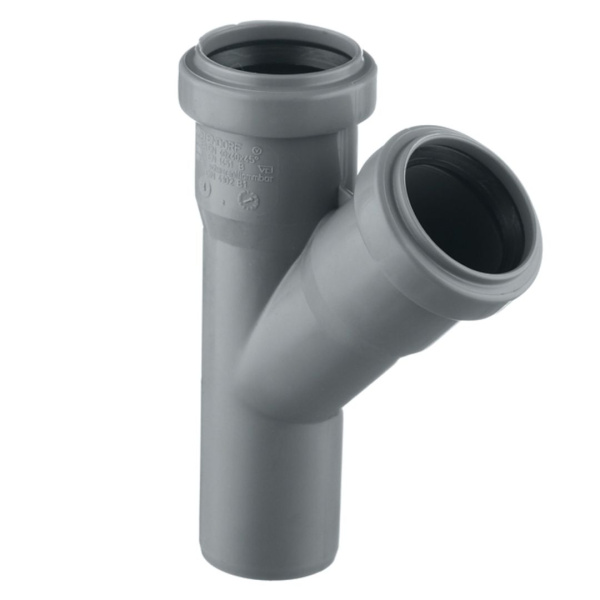 Тройник 50/50 угол 45 град.