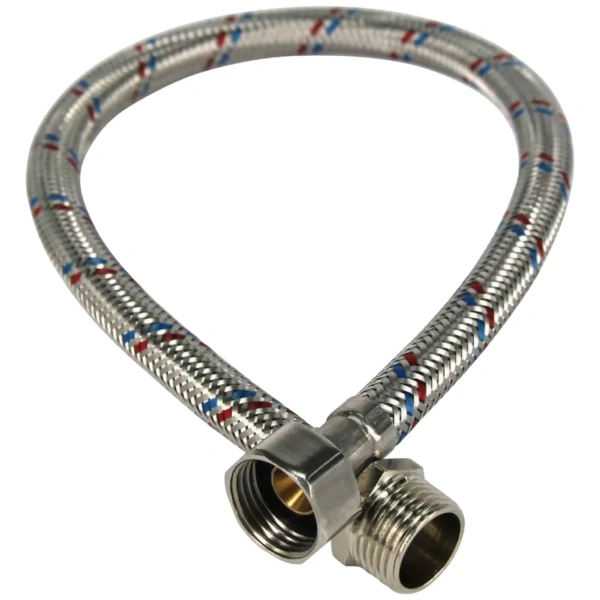 Подводка для воды 1/2" Г/Ш 0,4м(нерж)