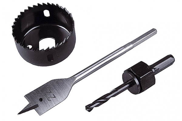 Набор для врезки дверных замков 54 мм.