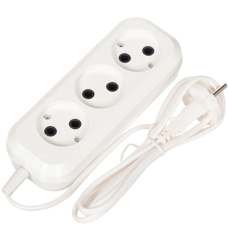 Удлинитель бытовой (ШВВП) 10,0 м (3 гнезда)